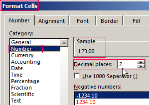 format cells in excel for mac address