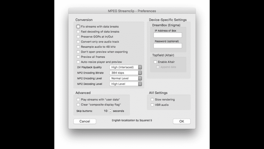 quicktime mpeg-2 playback component for mac os x