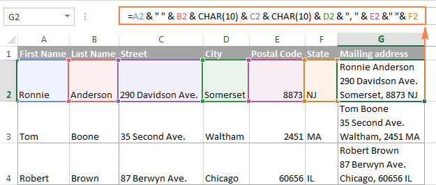 format cells in excel for mac address
